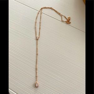 Kendra Scott rose gold necklace